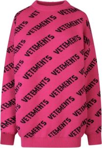 Vetements Knitwear Ua53Kn300P Roze Dames
