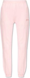 Vetements Logo-embroidered sweatpants Roze Dames