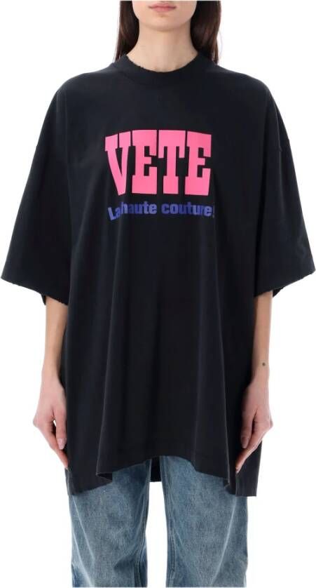 Vetements Men Clothing T-Shirts Polos Black Ss23 Zwart Heren