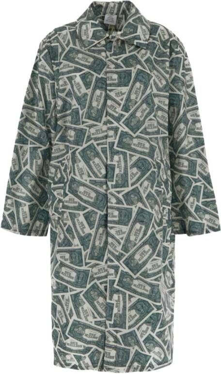 Vetements Million Dollar Rain Jacket Groen Dames