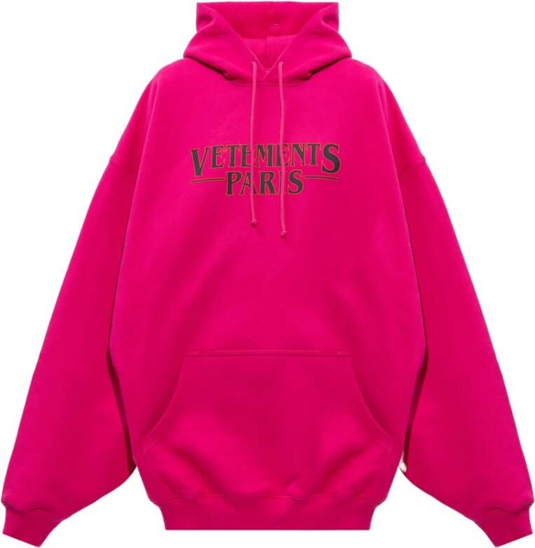 Vetements Oversized hoodie Roze Dames