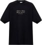 Vetements Zwart geborduurd T-shirt met korte mouwen Zwart Heren - Thumbnail 1