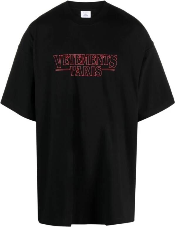Vetements Paris Logo-Print T-Shirt Meerkleurig Heren