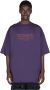 Vetements Paris Logo Print T-shirt Purple Heren - Thumbnail 1
