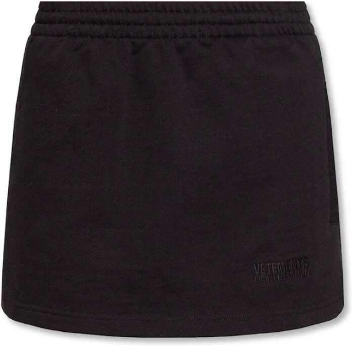 Vetements Shorts skirt Zwart Dames