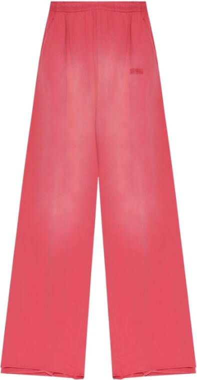 Vetements Sweatpants met logo Roze Dames