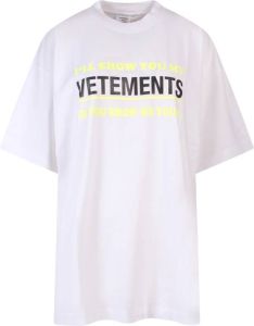 Vetements T-shirt Ua53Tr230W Wit Dames