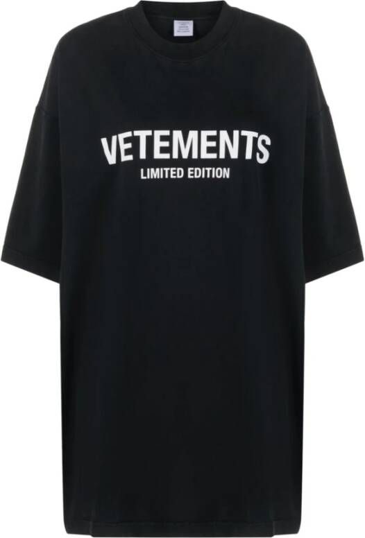 Vete ts Moderne Crewneck T-Shirt voor Zwart