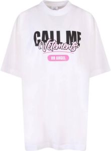 Vetements Women& Clothing T-Shirts Polos White Aw22 Wit Dames