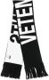 Vetements Zwarte franje logo sjaal voor mannen Zwart Heren - Thumbnail 1