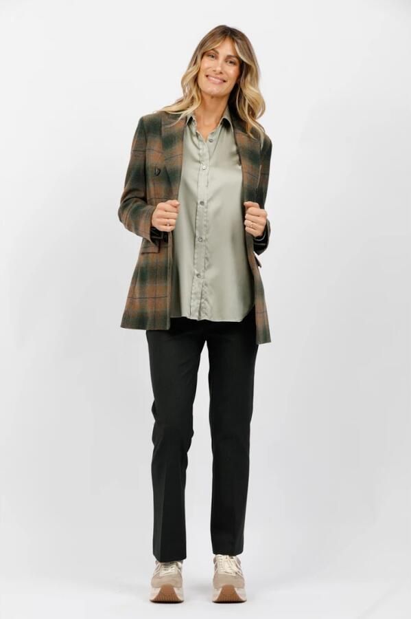 Circolo 1901 Geruite double-breasted jas Multicolor Dames - Foto 2