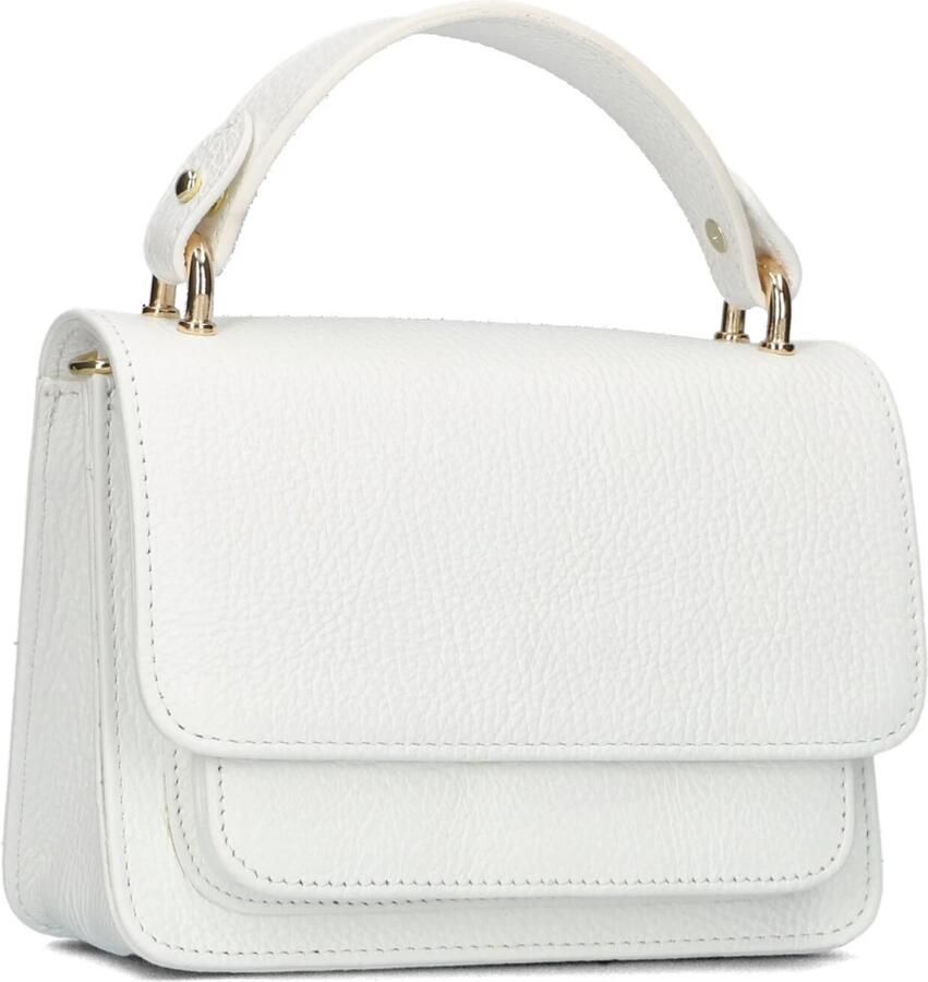 Via Vai Witte Leren Schoudertas Bowie Sass White Dames