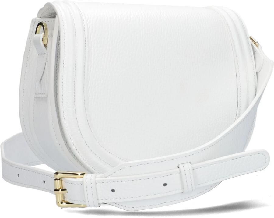 Via Vai Witte Leren Schoudertas Glen White Dames