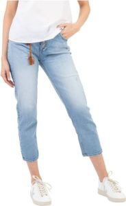 ViCOLO Cropped Jeans Blauw Dames
