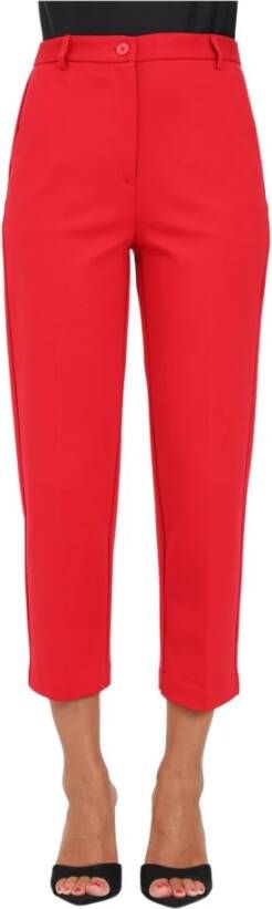 ViCOLO Rode elegante broek voor dames Rood Dames