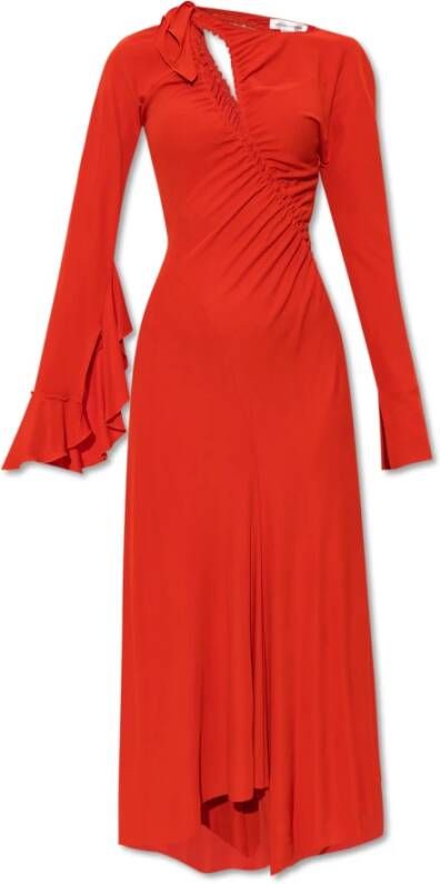 Victoria Beckham Asymmetrische jurk Rood Dames