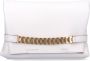 Victoria Beckham Witte Leren Foldover Tas met Gouden Ketting Detail White Dames - Thumbnail 3