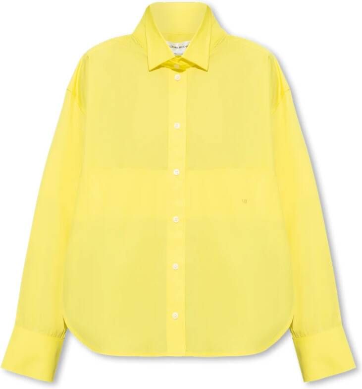 Victoria Beckham Biologisch katoenen shirt Yellow Dames