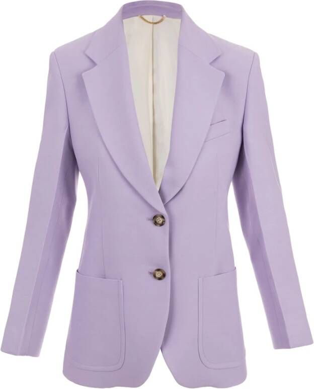 Victoria Beckham Stijlvolle Blazer Purple Dames