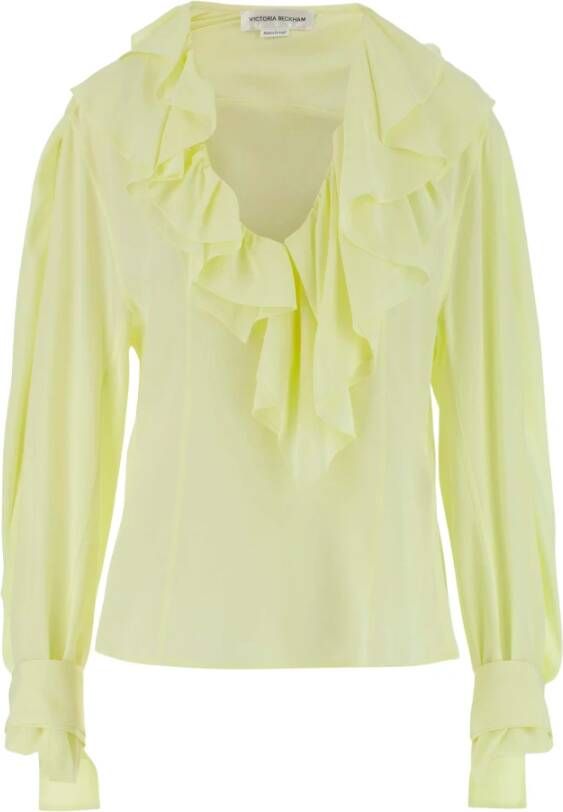 Victoria Beckham Blouses Geel Dames