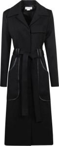 Victoria Beckham Fitted trench coat Zwart Dames