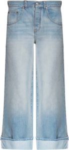 Victoria Beckham Jeans with wide legs Blauw Dames