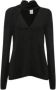 Victoria Beckham Doorschijnende Satijnen Franje Top Black Dames - Thumbnail 1