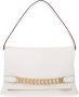Victoria Beckham Witte Leren Foldover Tas met Gouden Ketting Detail White Dames - Thumbnail 1