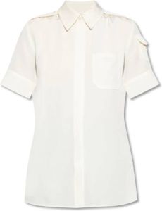 Victoria Beckham Short-sleeved shirt Beige Dames
