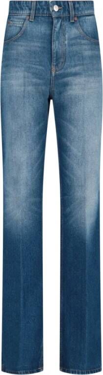 Victoria Beckham Klassieke Blauwe Straight Jeans Blue Dames