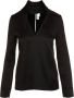 Victoria Beckham Doorschijnende Satijnen Franje Top Black Dames - Thumbnail 3