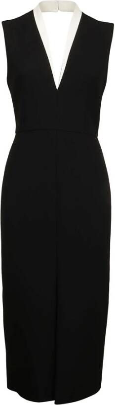 Victoria Beckham Tux gemonteerde jurk Zwart Dames