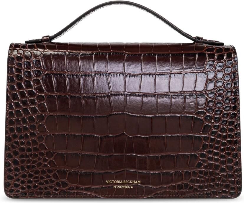 Victoria Beckham Hobo bags The Dorian Crossbody Leather Brown in bruin - Foto 5