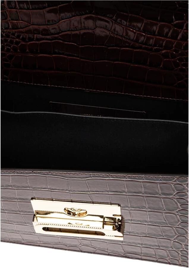 Victoria Beckham Hobo bags The Dorian Crossbody Leather Brown in bruin - Foto 4