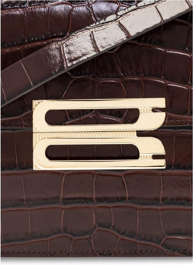 Victoria Beckham Hobo bags The Dorian Crossbody Leather Brown in bruin - Foto 3
