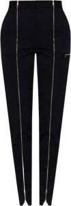 Victoria Beckham Wool trousers with zips Zwart Dames