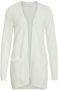 Vila Witte Cardigan met Lange Mouwen voor Dames White Dames - Thumbnail 3