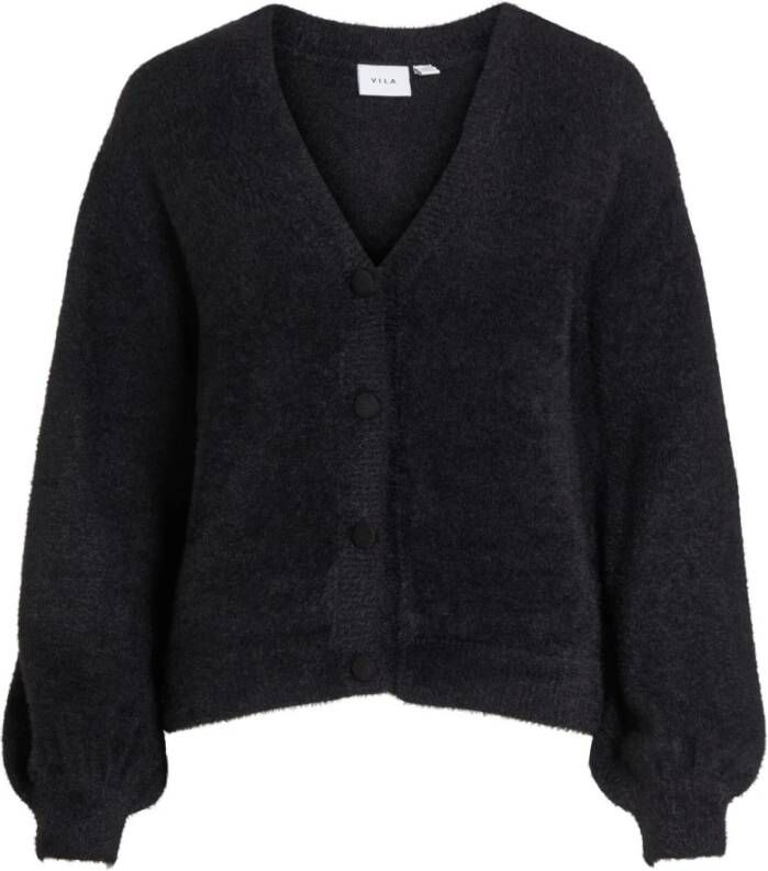 Vila Zwarte Cardigan met Lange Mouwen voor Dames Black Dames - Foto 5