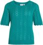 Vila Groene effen dames T-shirt Green Dames - Thumbnail 2
