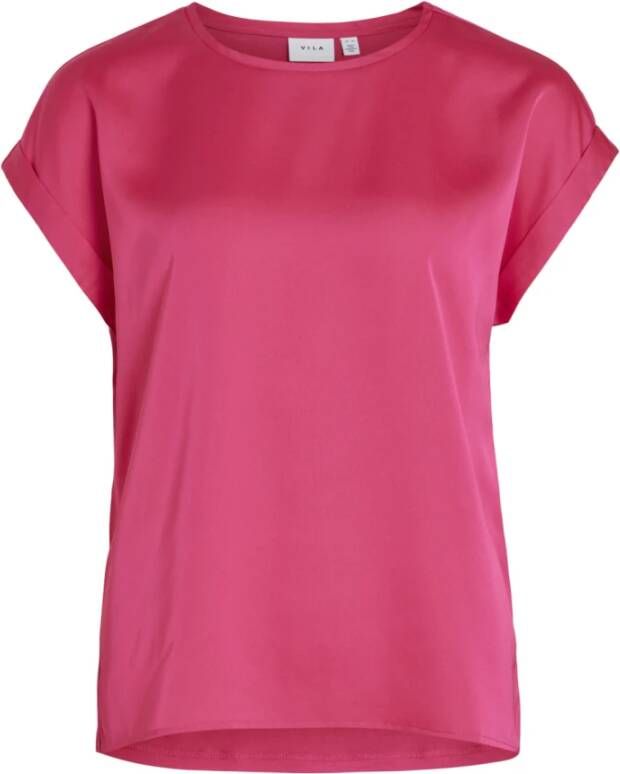 Vila T-Shirts Roze Dames