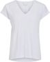 Vila Witte V-hals T-shirt voor vrouwen White Dames - Thumbnail 1