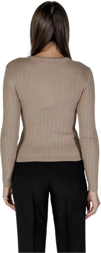Vila Trui Vimullie L S O-Neck Rib Knit Top Pb 14103412
