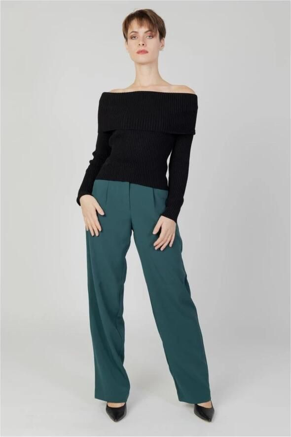 Vila Bootcut Broek voor Vrouwen Green Dames - Foto 3