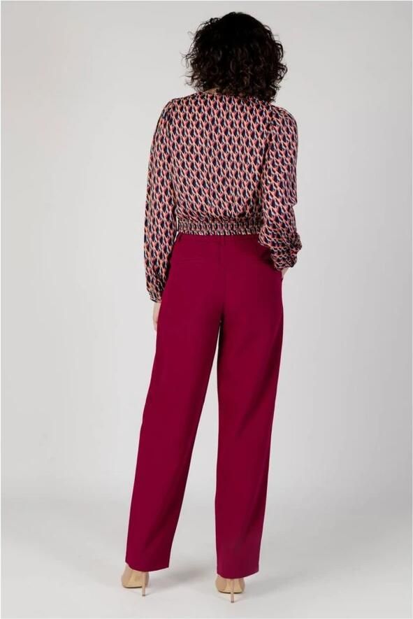 Vila Bordeaux Palazzo Broek Herfst Winter Collectie Red Dames - Foto 2