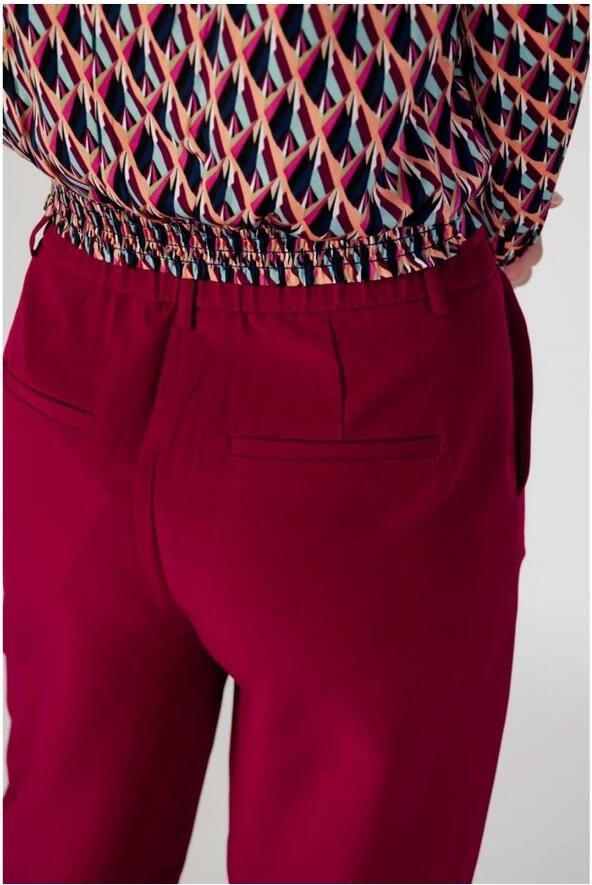 Vila Bordeaux Palazzo Broek Herfst Winter Collectie Red Dames