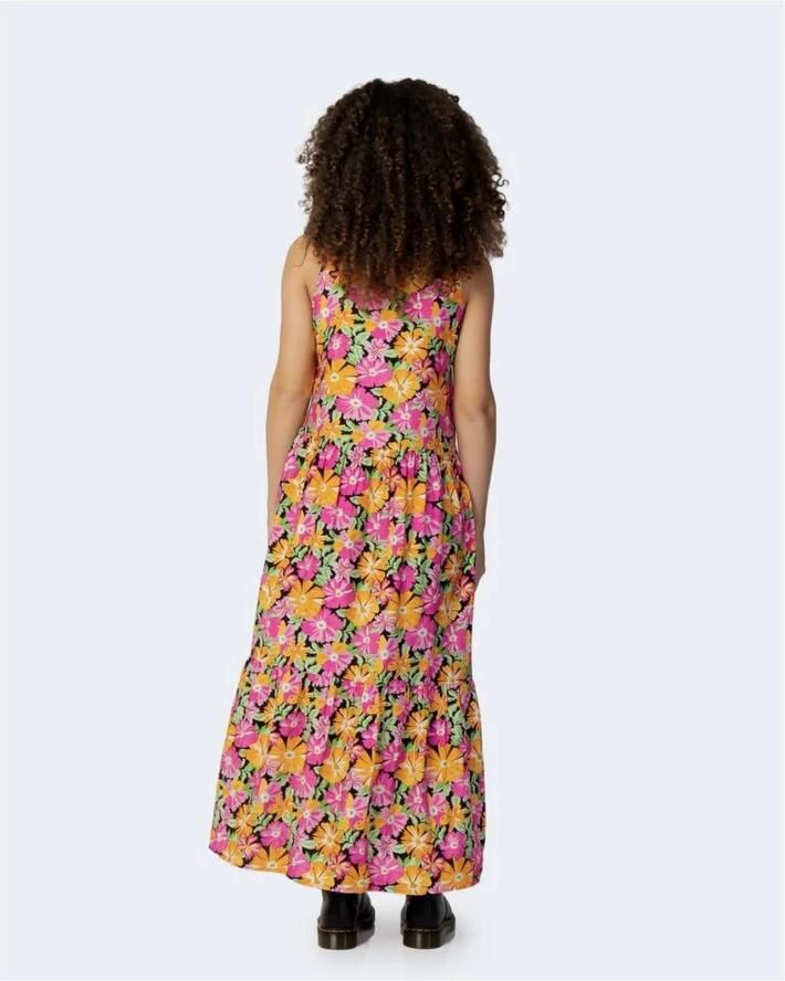 Vila Elegante Lange Polyester Jurk voor Vrouwen Multicolor Dames - Foto 2