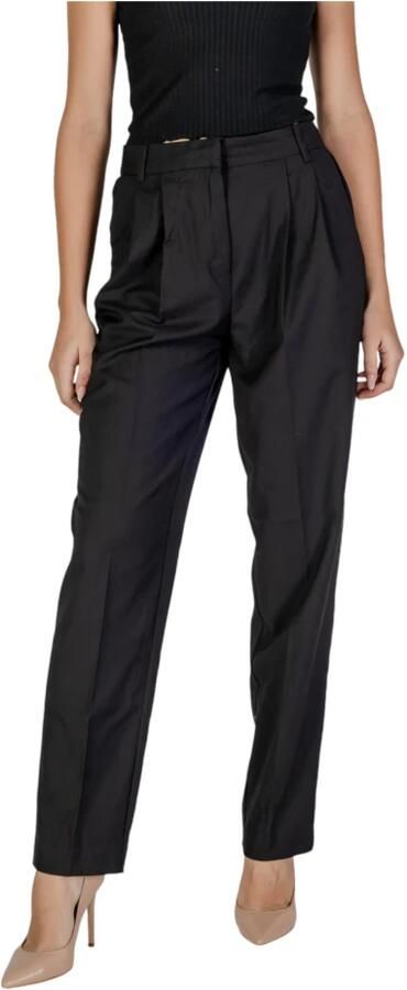 Vila High waist broek met bandplooien model 'RILEY LANYA'