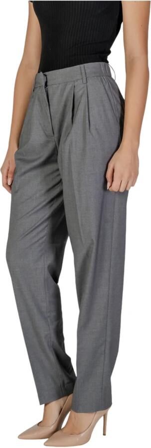 Vila High waist broek met bandplooien model 'RILEY LANYA' - Foto 2