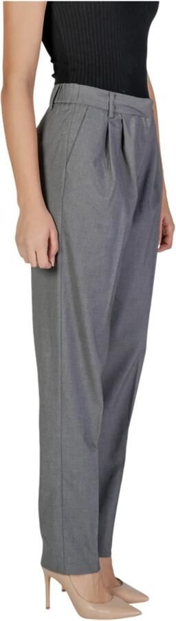 Vila High waist broek met bandplooien model 'RILEY LANYA' - Foto 3