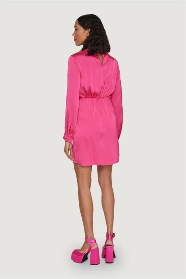 Vila Korte Jurk VIANNES O-NECK L S SHORT 1403842